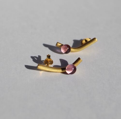 BAU DROPS GOLD  pendientes VERYPERI VIOLET