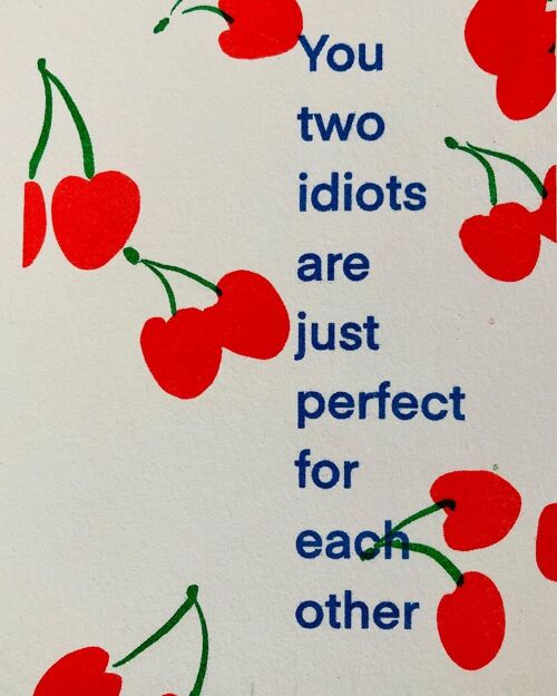 Wedding Card you Two idiots