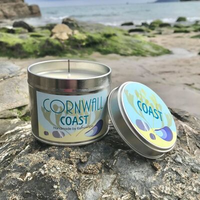 Cornwall Coast (Sea Breeze) Scented Candle Tin