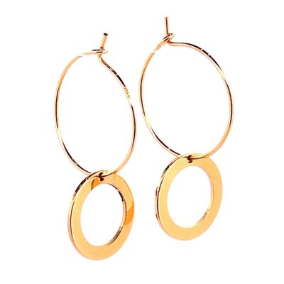 Hoop Earrings CIRCLE GOLD