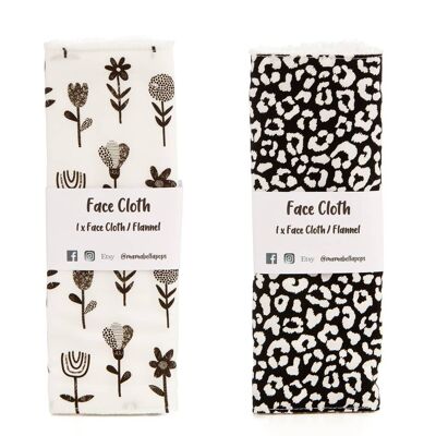 1 x Reusable Face Cloth - Leopard Print