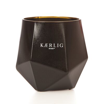 Gift-Boxed Luxury Picasso Candle in Kærlig Beauty Purple Parfum  -  Black Vessel
