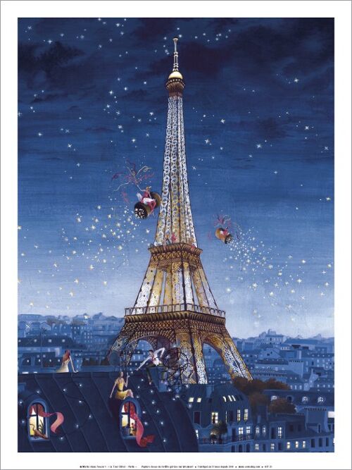 Poster CODE CINQ - Marie-Anne Foucart « La Tour Eiffel »