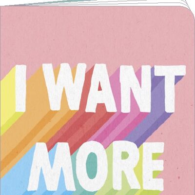 Pocket notebook CODE CINQ - MG « I want more »