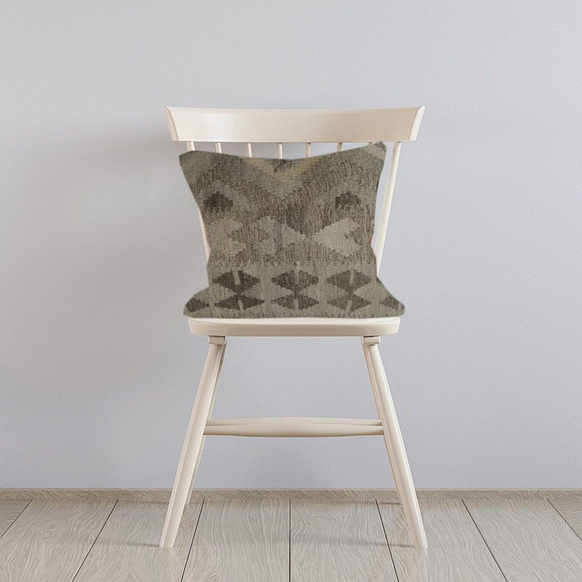 Fodera per cuscino domino intrecciata a mano Kilim