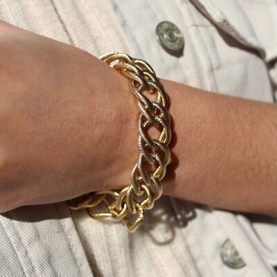 XL Claudia Gold Chain Bracelet | Handmade jewelry in France