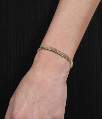 Bracelet chaîne Léto Or | Bijoux faits main en France 4