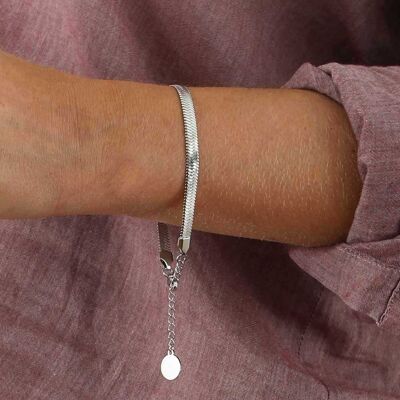 Bracelet chaîne Léto argent | Bijoux faits main en France