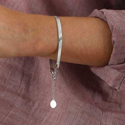 Leto silver chain bracelet | Handmade jewelry in France
