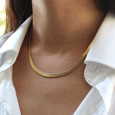 Gold Leto chain necklace | Handmade jewelry in France