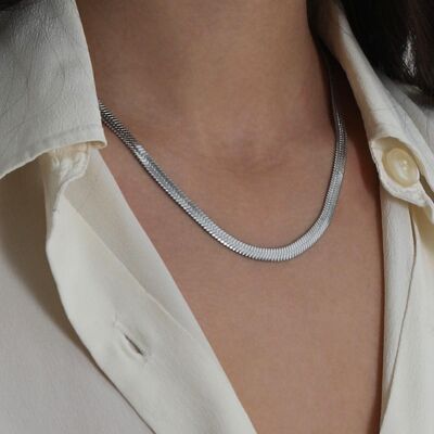 Leto silver chain necklace | Handmade jewelry in France