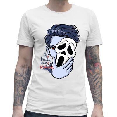 T-shirt call villain mask