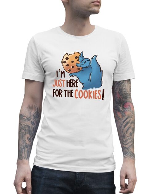 T-shirt i'm just here for the cookies