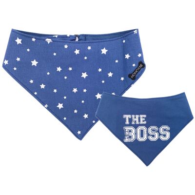 Bandana reversible "the boss" para perro y gato