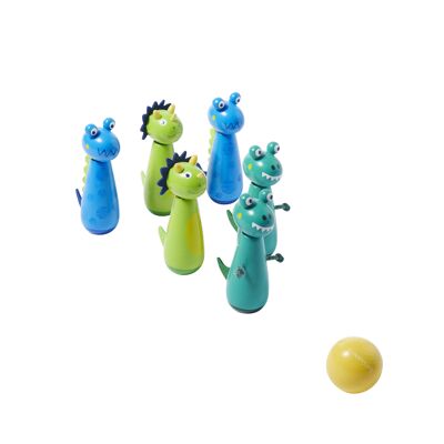 Set di 6 birilli per bambini Dino