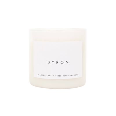 Kleine Duftkerze Byron - Weiß
