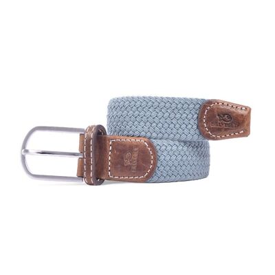 Elastic braided belt Calm blue