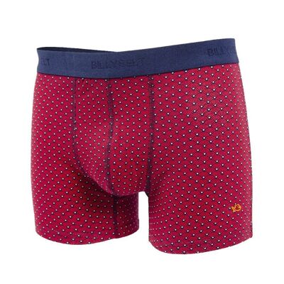 Boxer in cotone organico rosso giapponese