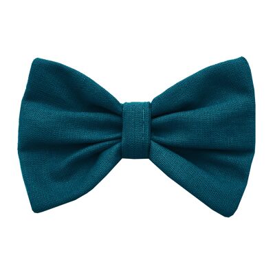 Bow tie for necklace - peacock green