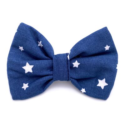 Bow tie for necklace - indigo stars