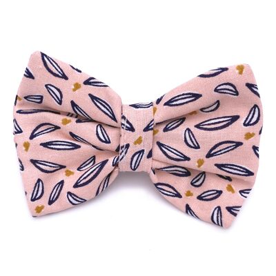 Bow tie for necklace - pink print
