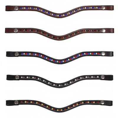 QHP Floria Browband - Capri - Dark Brown