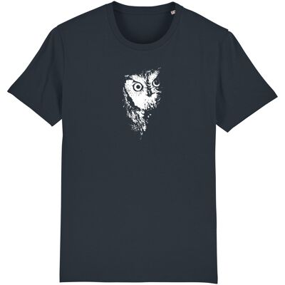 Owl men's t-shirt made from organic cotton