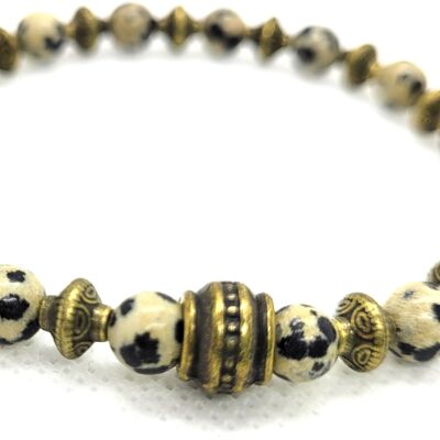 Pulsera Chic_jasper_dalmatian