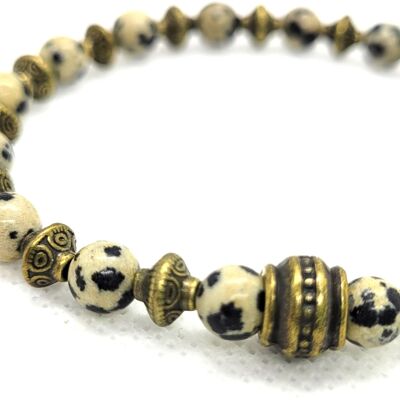 Chic_jasper_dalmatian bracelet