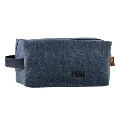 Nomadic pencil case M, “Pèrefect”, navy vercors