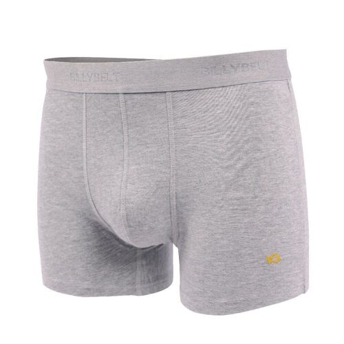 Boxer coton bio Gris clair chiné