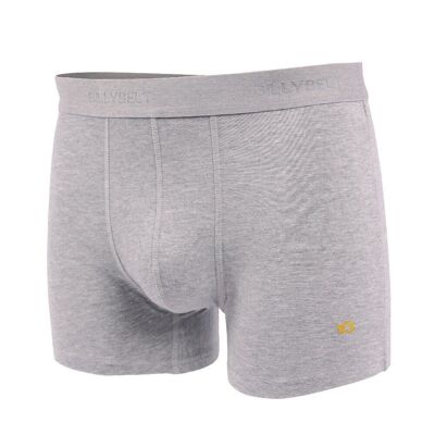 Boxer en coton biologique Gris clair chiné