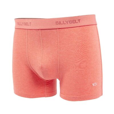 Organic cotton boxer shorts Heather coral red