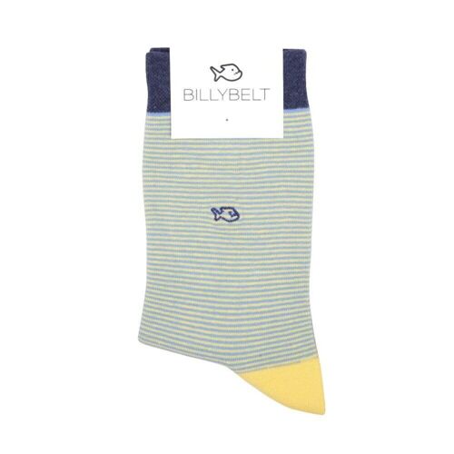 Chaussettes coton rayées Côte d'Azur