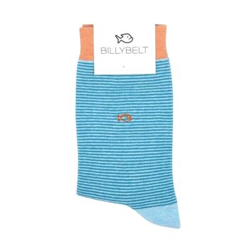 Chaussettes coton rayées Californie 1