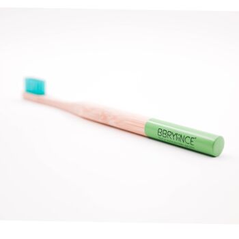 Dentifrice mousse a la menthe + brosse a dents en bambou offerte 2