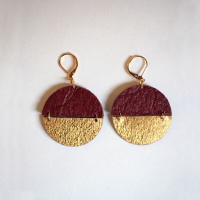 Indira Bordeaux earrings