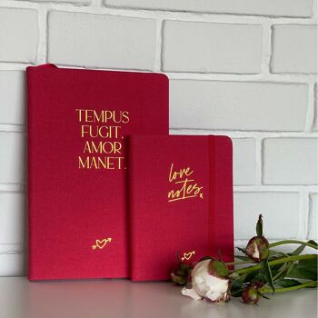 Notizbuch „Amor Manet“, A5, Rouge/Or 6