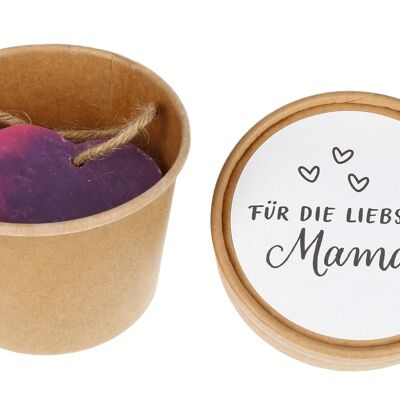 Heart Soap in Tin "For Dearest Mom"