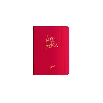 Notizbuch „Love Notes“, A6, Rouge/Or 1