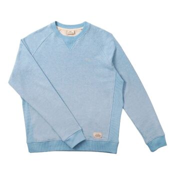Sweatshirt 100% coton biologique Casual - Bleu clair 1