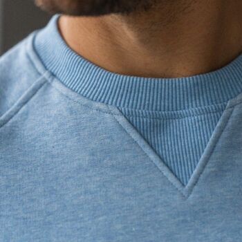 Sweatshirt 100% coton biologique Casual - Bleu clair 4