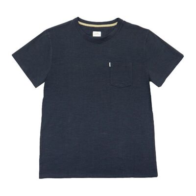 T-shirt autentica in cotone organico al 100% - Blu navy