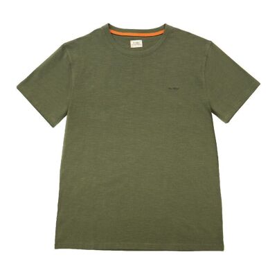 Authentic 100% organic cotton t-shirt - Khaki