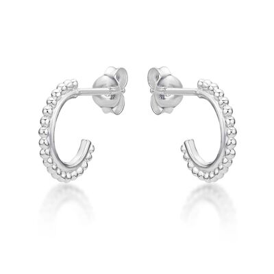 Orecchini a cerchio piccoli da donna in argento sterling 925