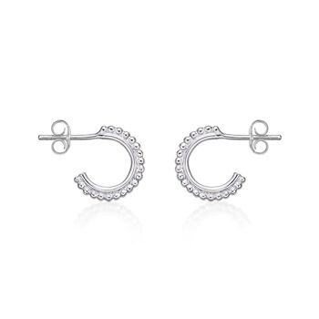 Boucles d'oreilles créoles délicates en argent sterling 925 pour femme 6