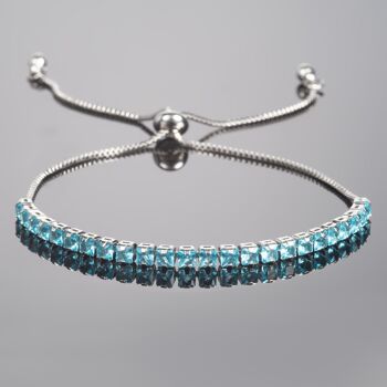 Bracelet Ajustable Bleu Clair pour Femme 1