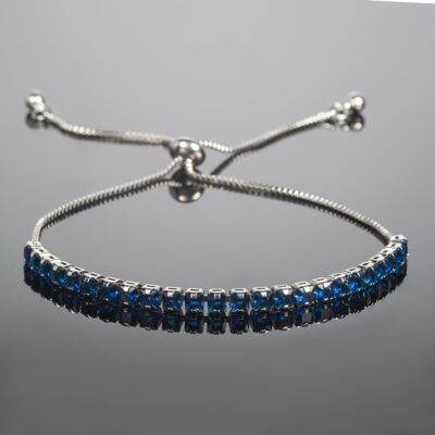 Bracelet Ajustable Bleu Foncé pour Femme