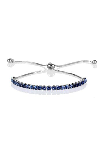 Bracelet Ajustable Bleu Foncé pour Femme 7