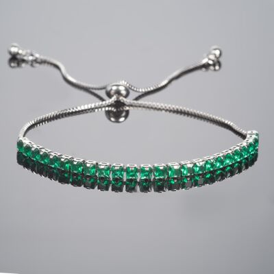 Verstellbares grünes Armband für Frauen